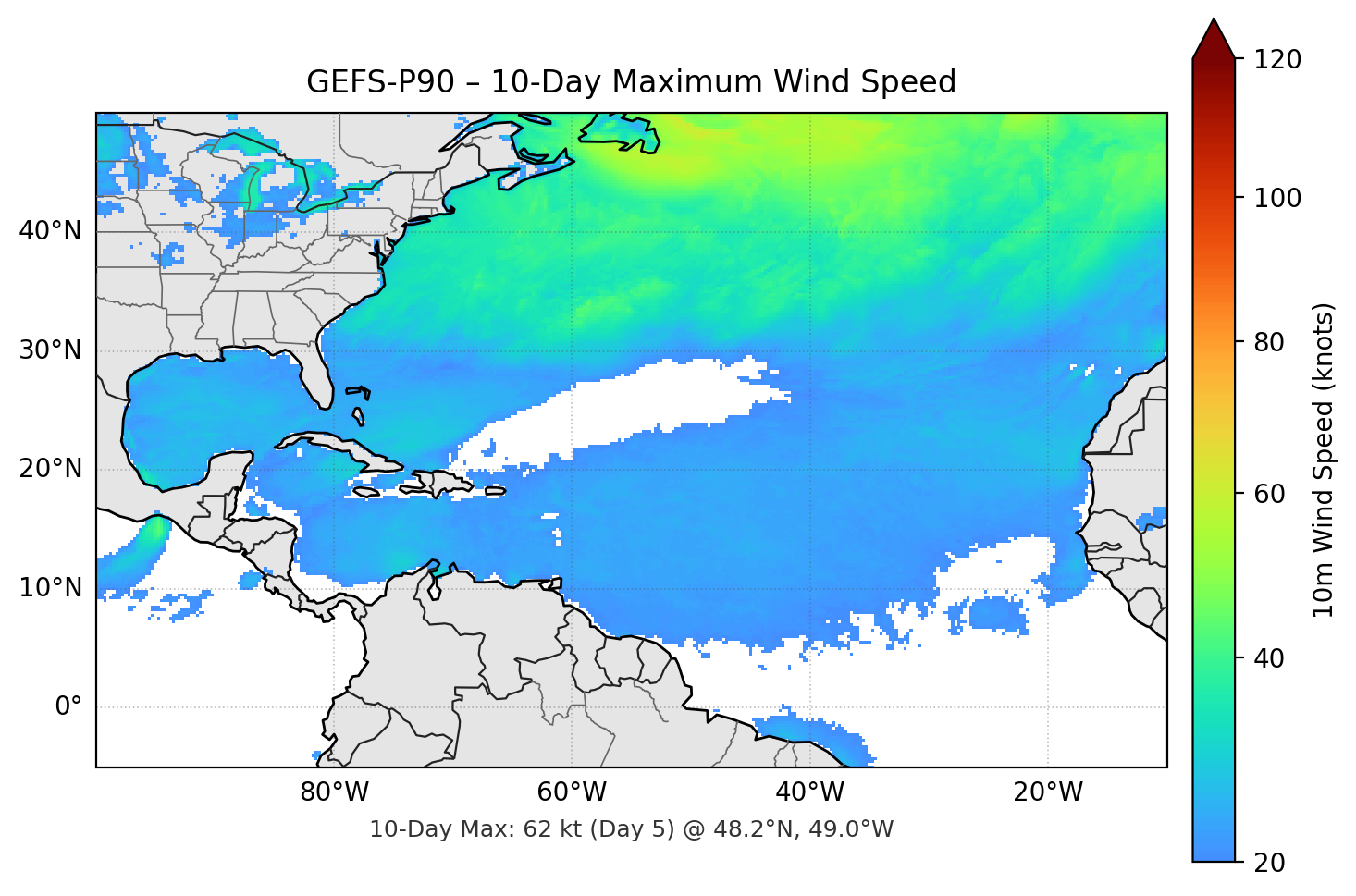 GEFS-P90 10-Day Max
