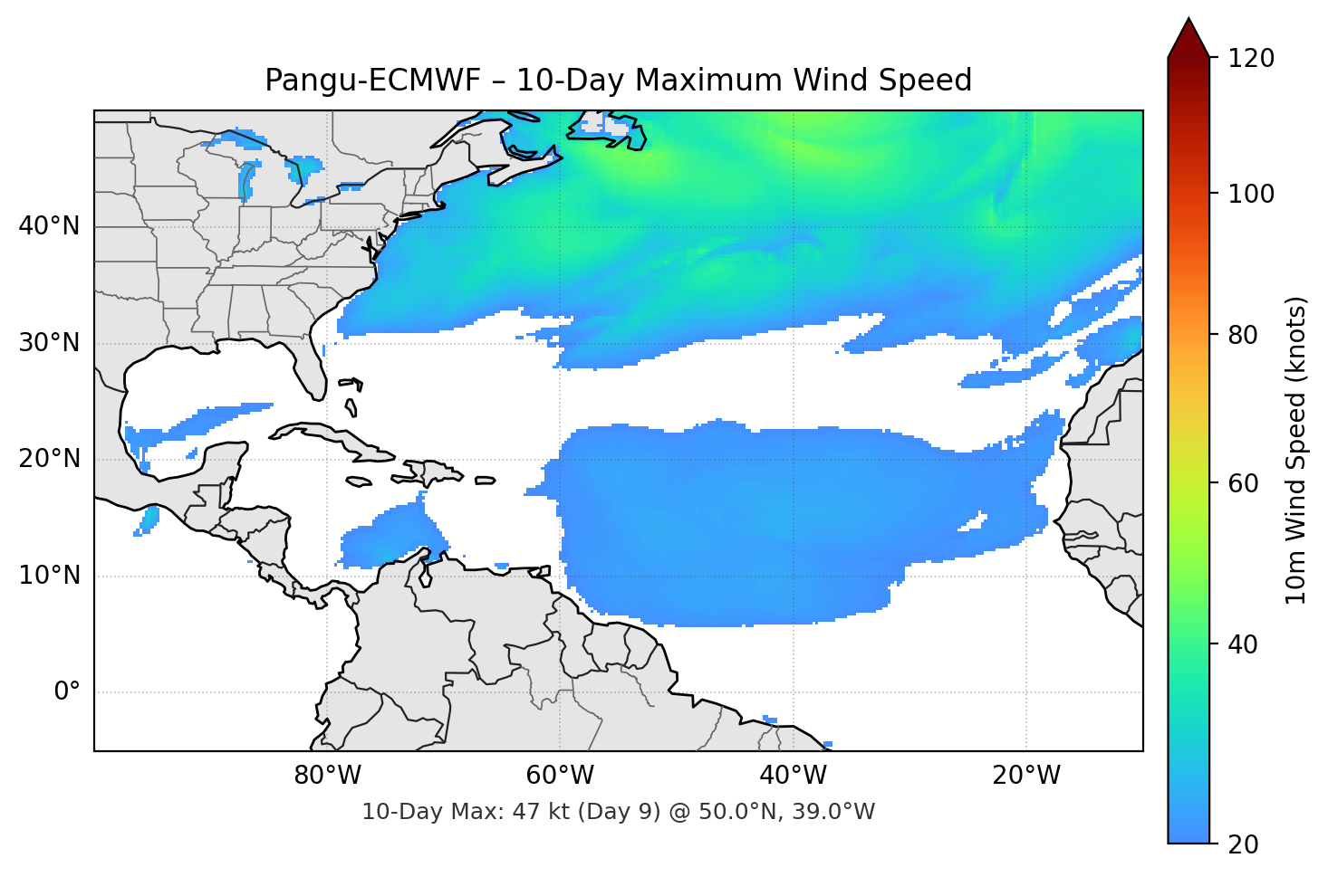 Pangu-ECMWF 10-Day Max