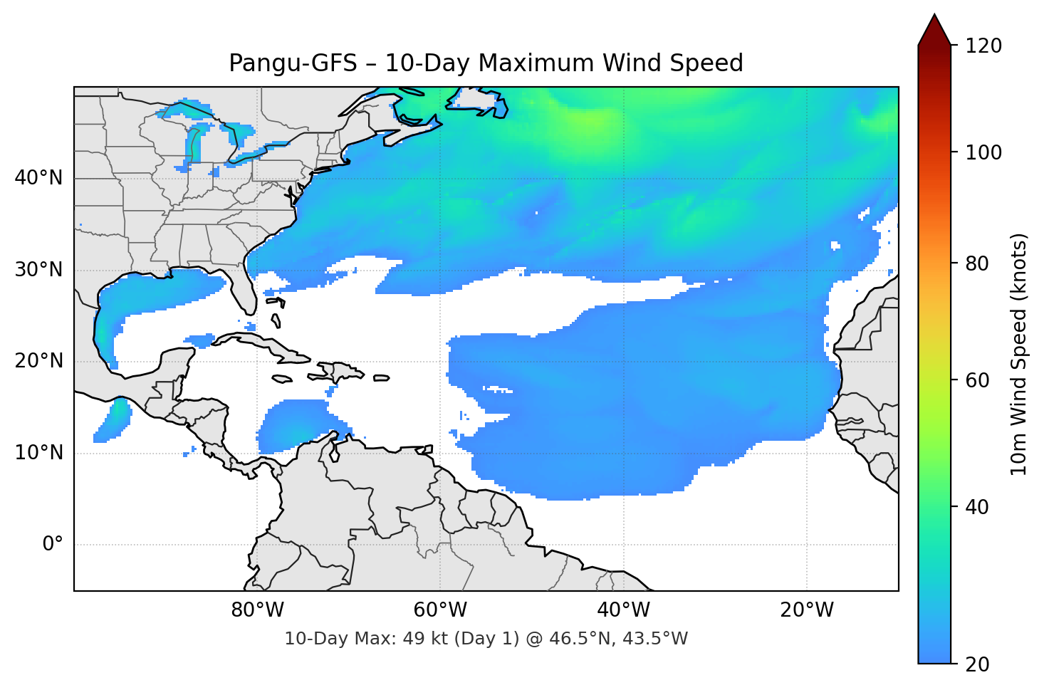 Pangu-GFS 10-Day Max