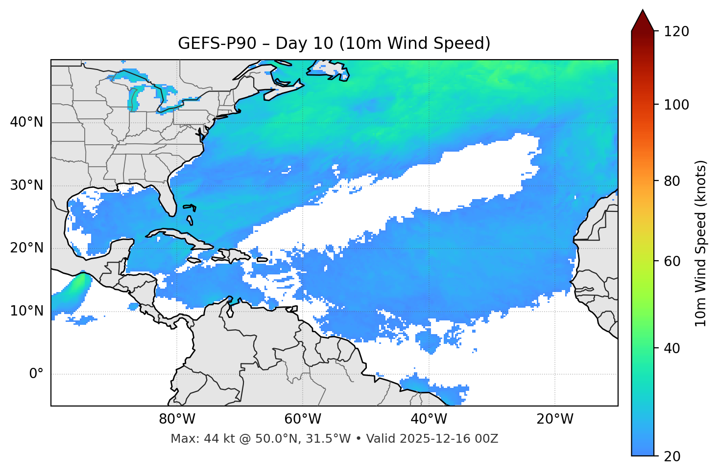 GEFS-P90 - Day 10