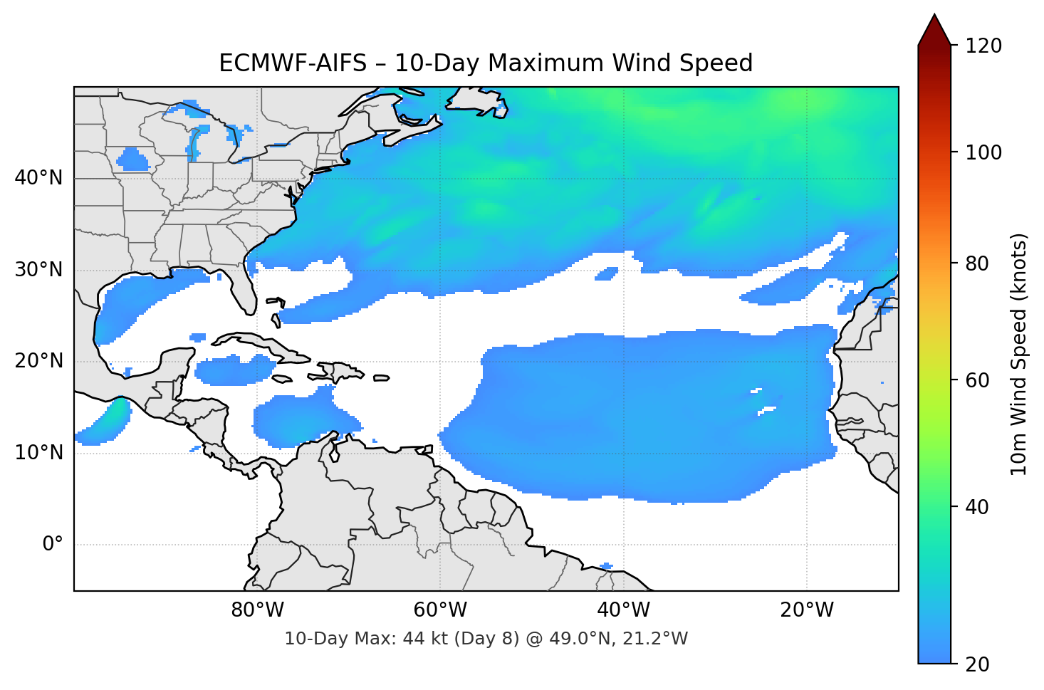 ECMWF-AIFS 10-Day Max