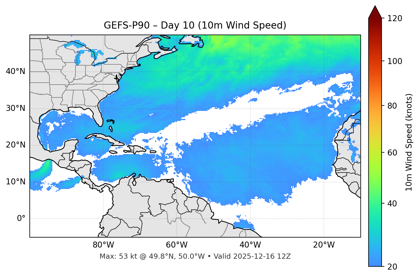 GEFS-P90 - Day 10
