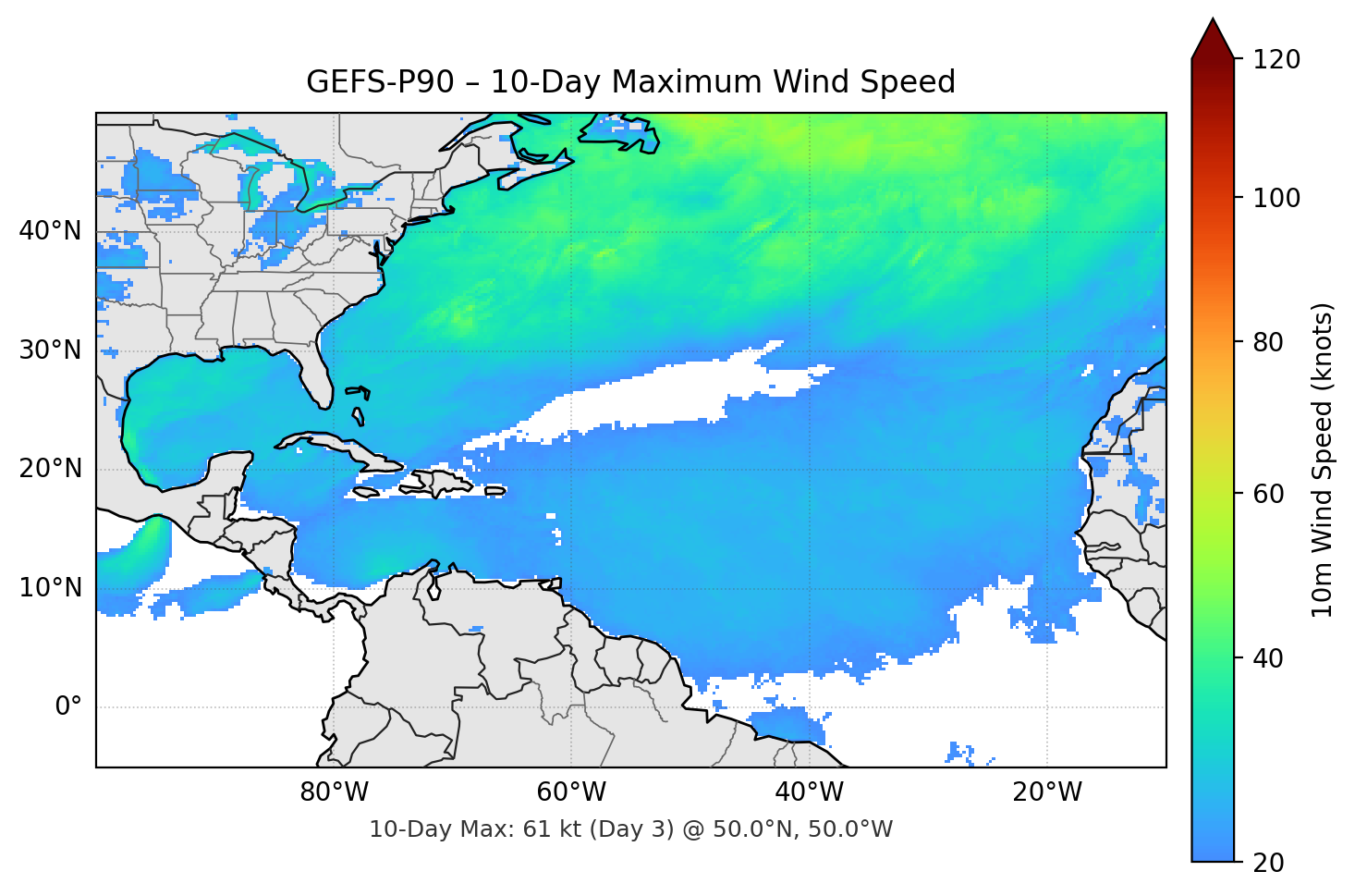 GEFS-P90 10-Day Max