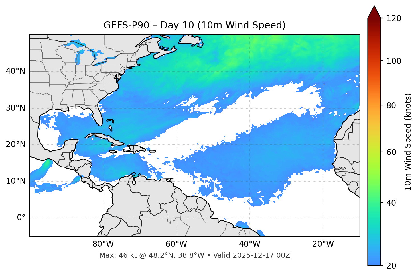 GEFS-P90 - Day 10