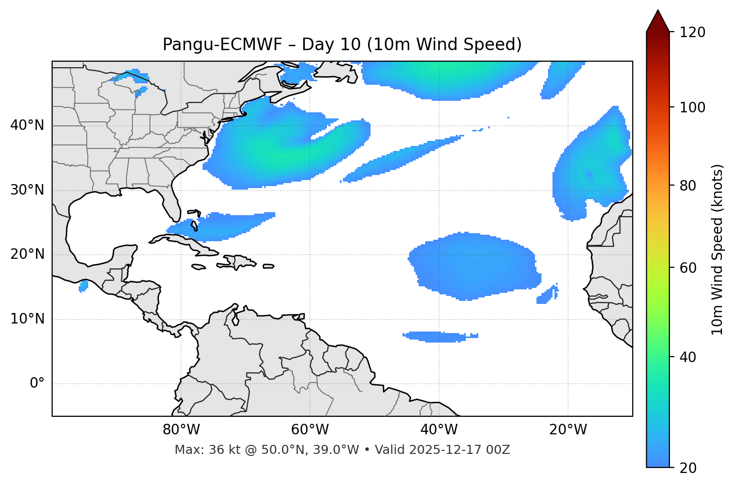Pangu-ECMWF - Day 10