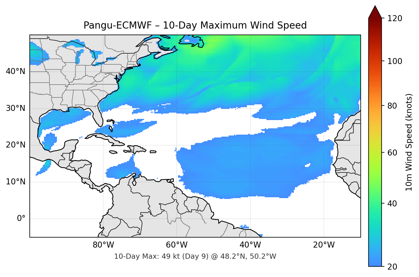 Pangu-ECMWF 10-Day Max