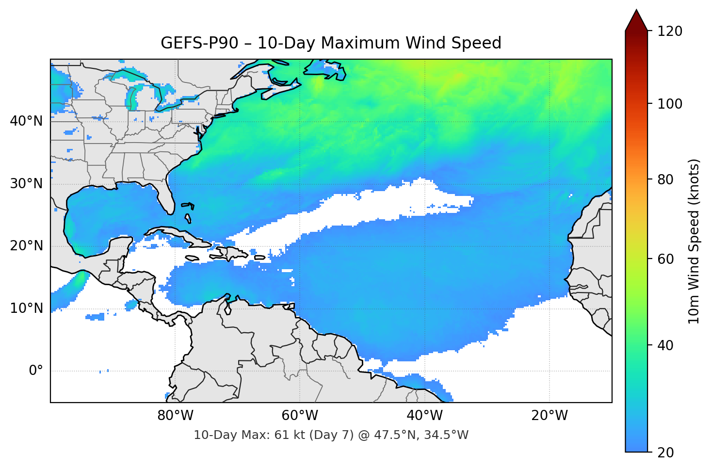 GEFS-P90 10-Day Max