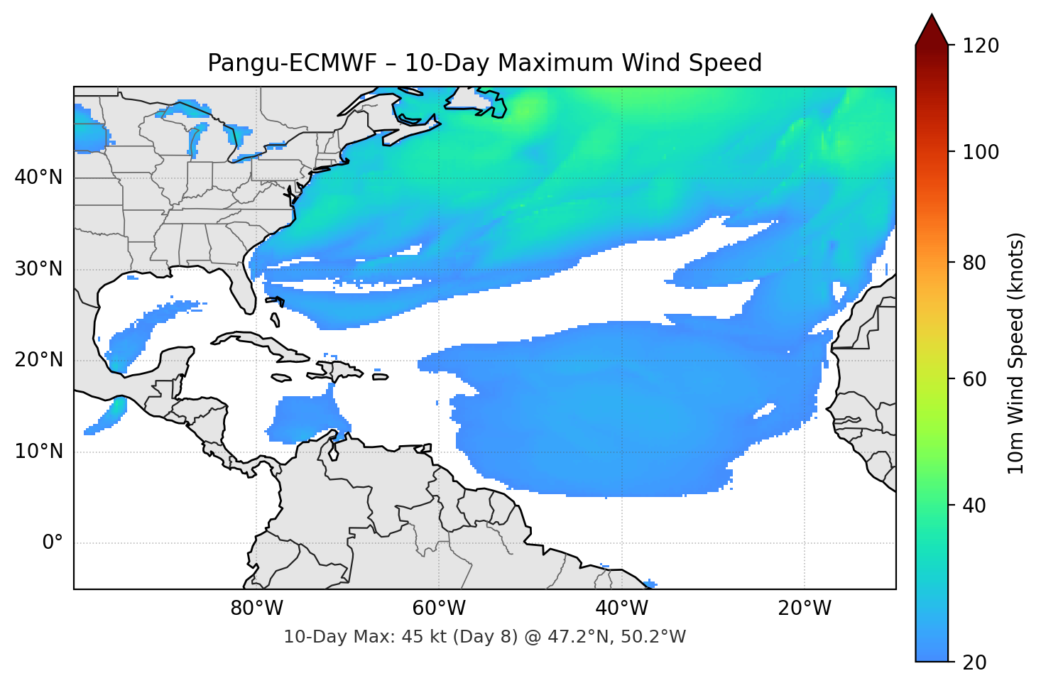 Pangu-ECMWF 10-Day Max