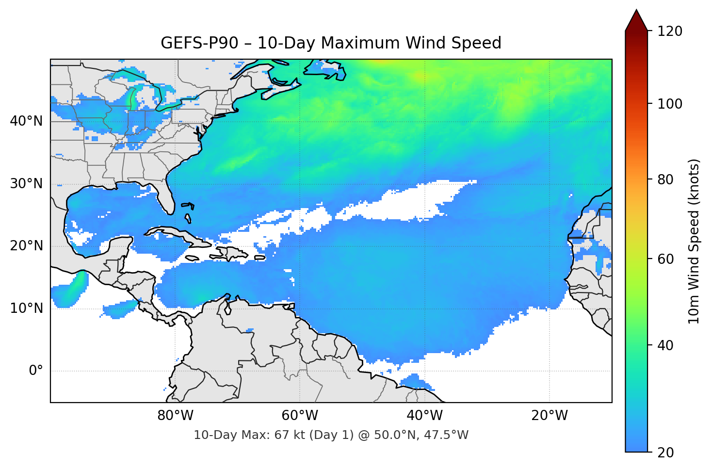 GEFS-P90 10-Day Max