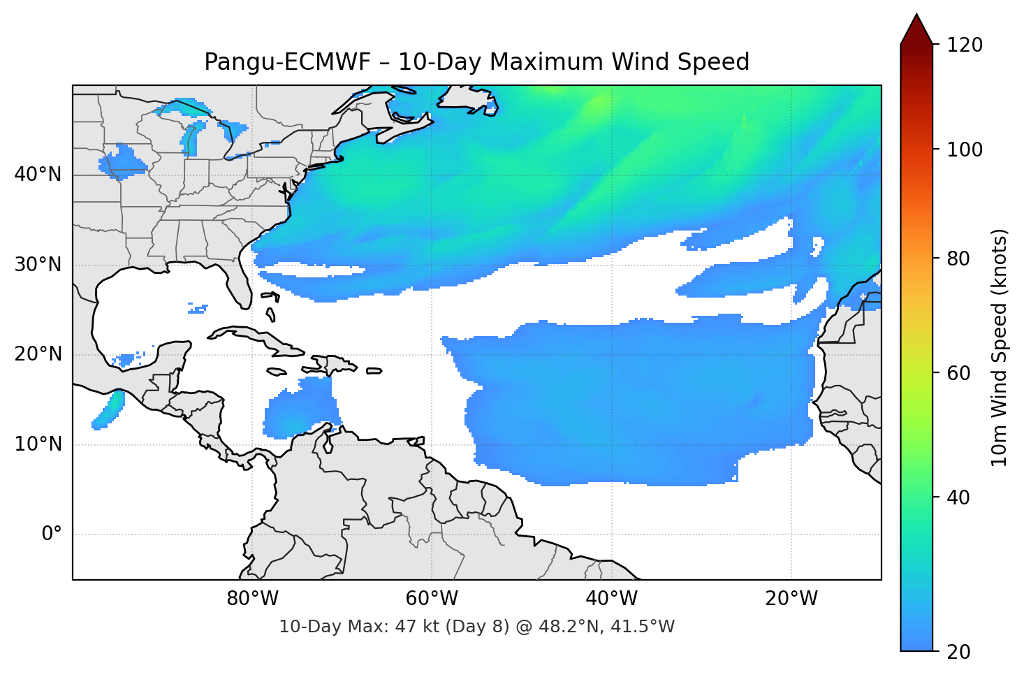 Pangu-ECMWF 10-Day Max