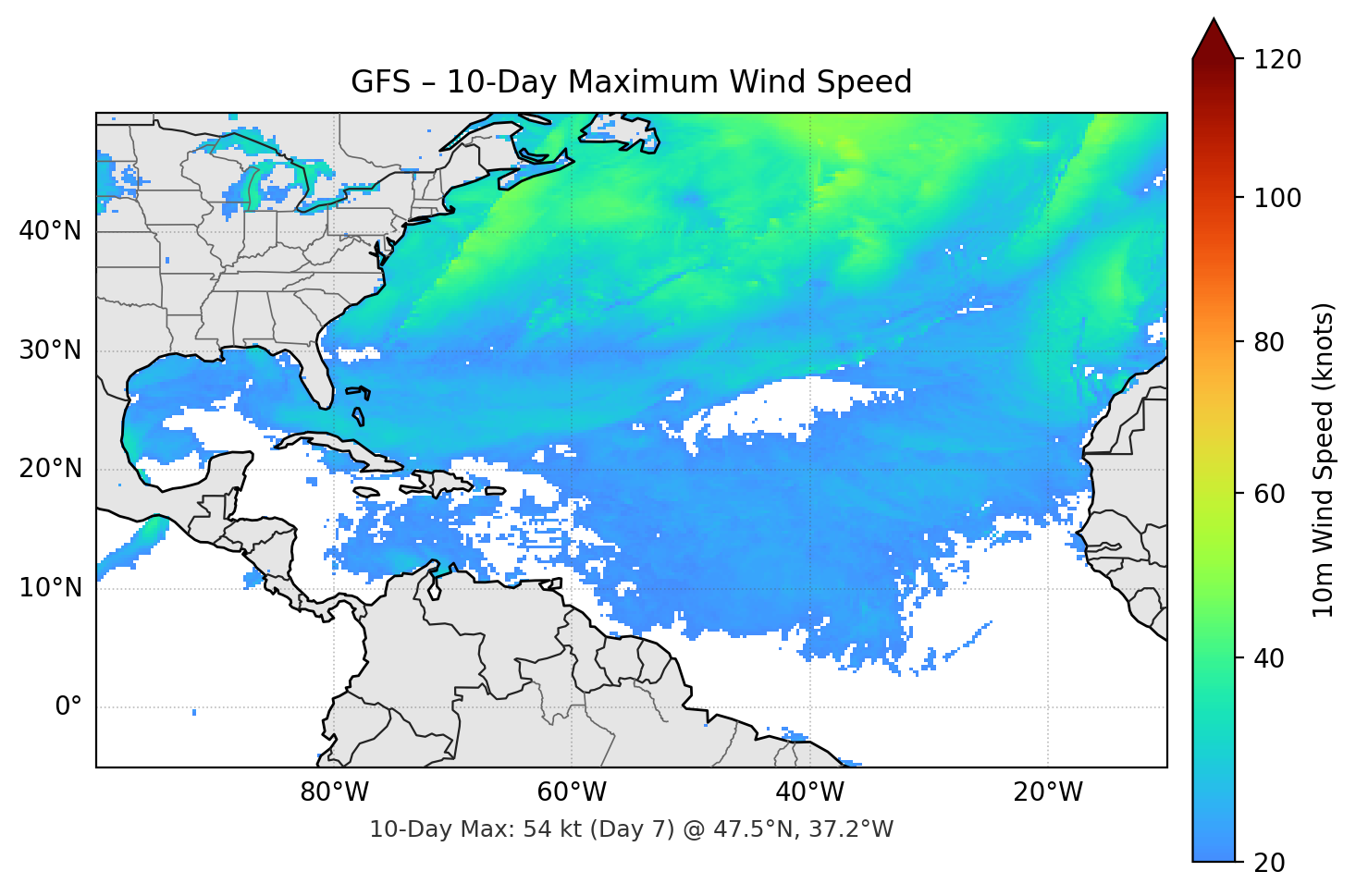 GFS 10-Day Max