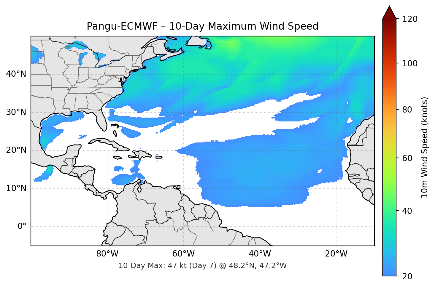 Pangu-ECMWF 10-Day Max