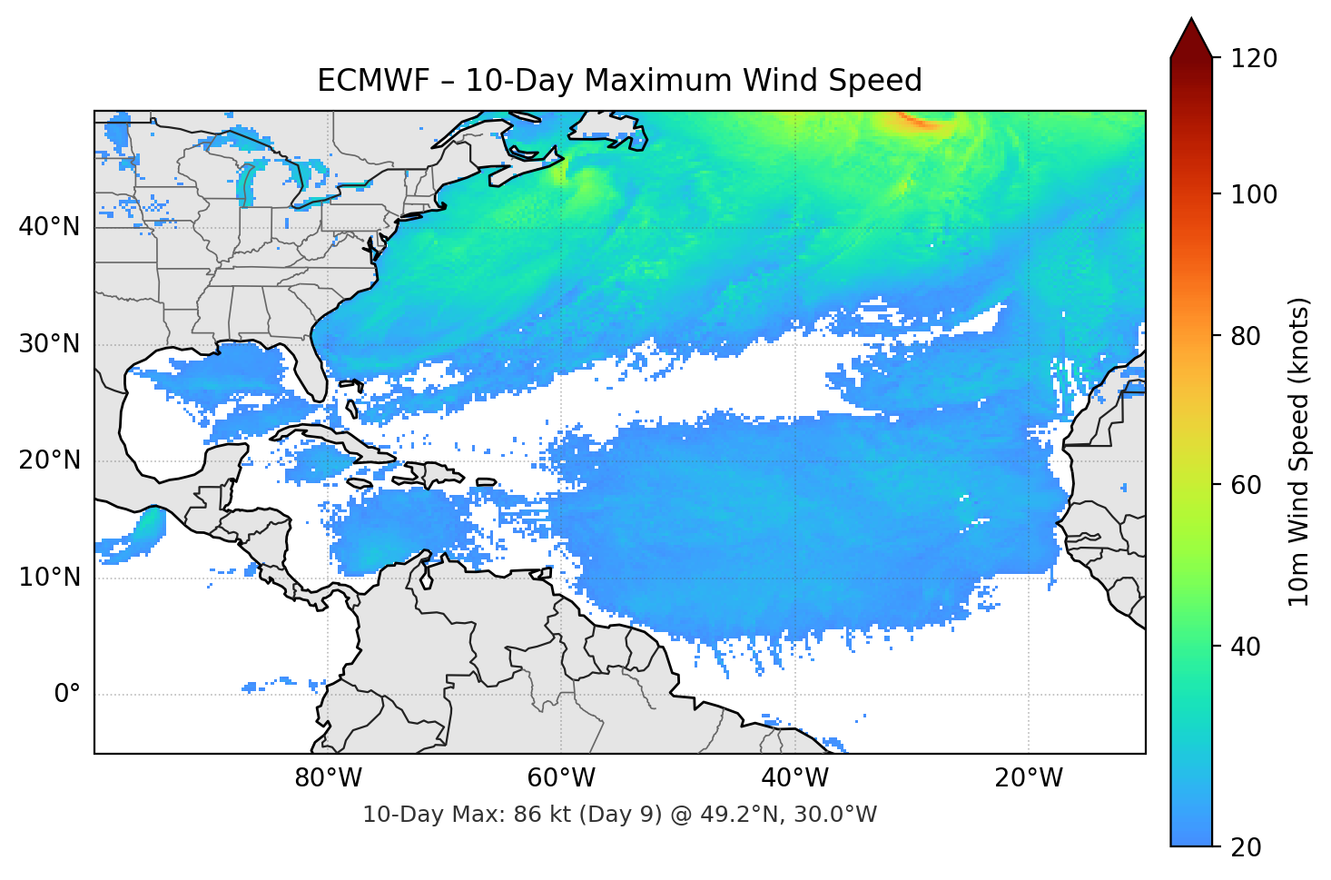 ECMWF 10-Day Max