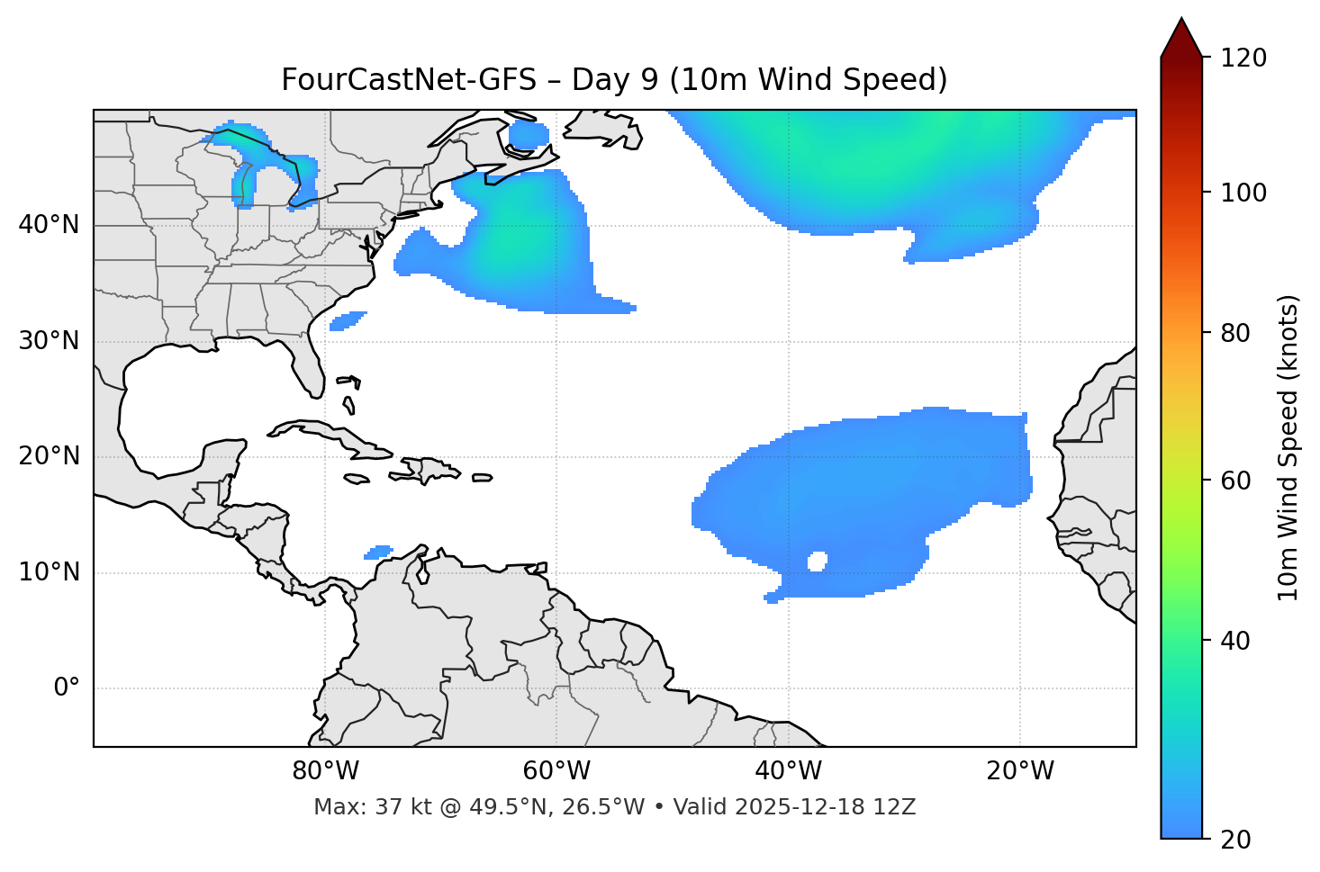 FourCastNet-GFS - Day 09