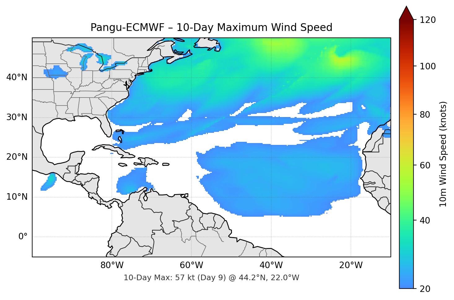 Pangu-ECMWF 10-Day Max