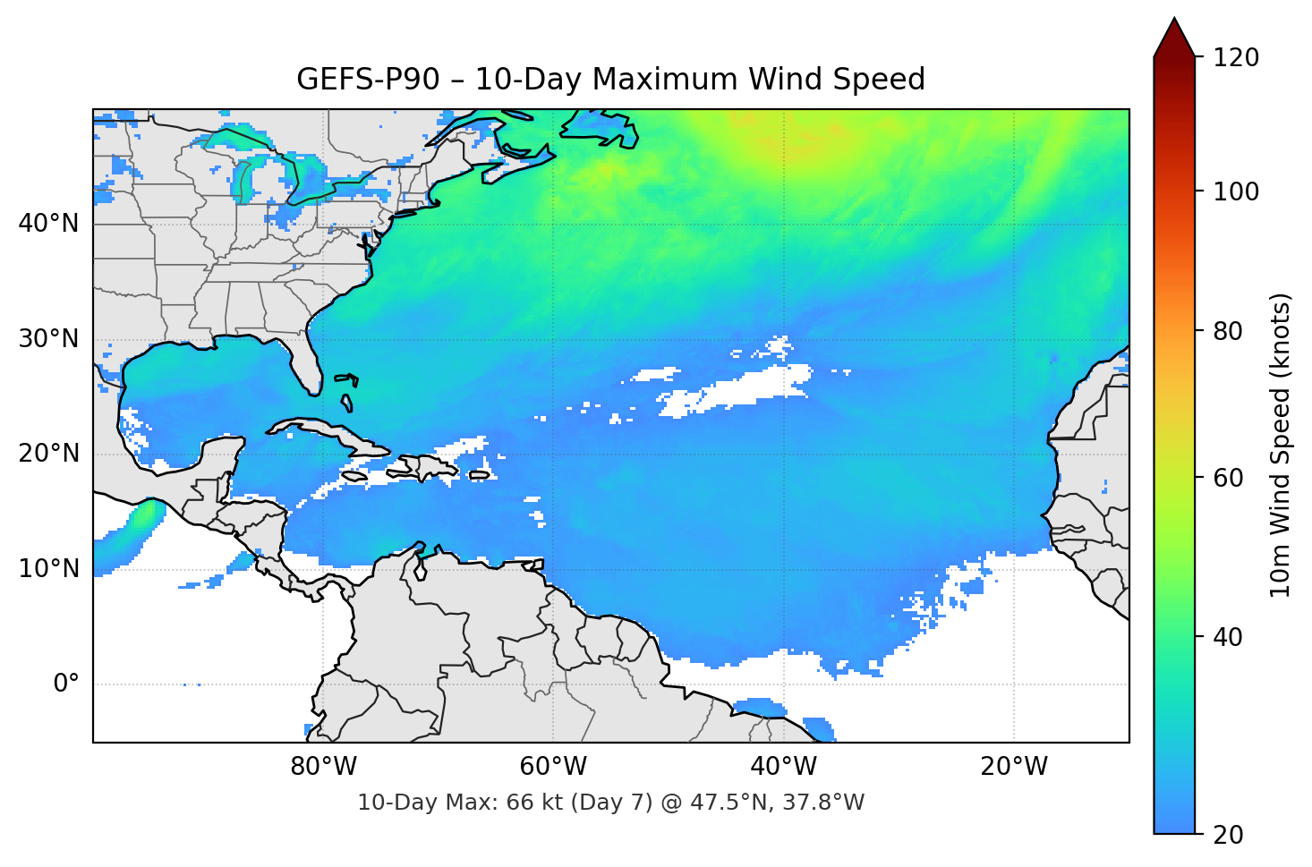 GEFS-P90 10-Day Max
