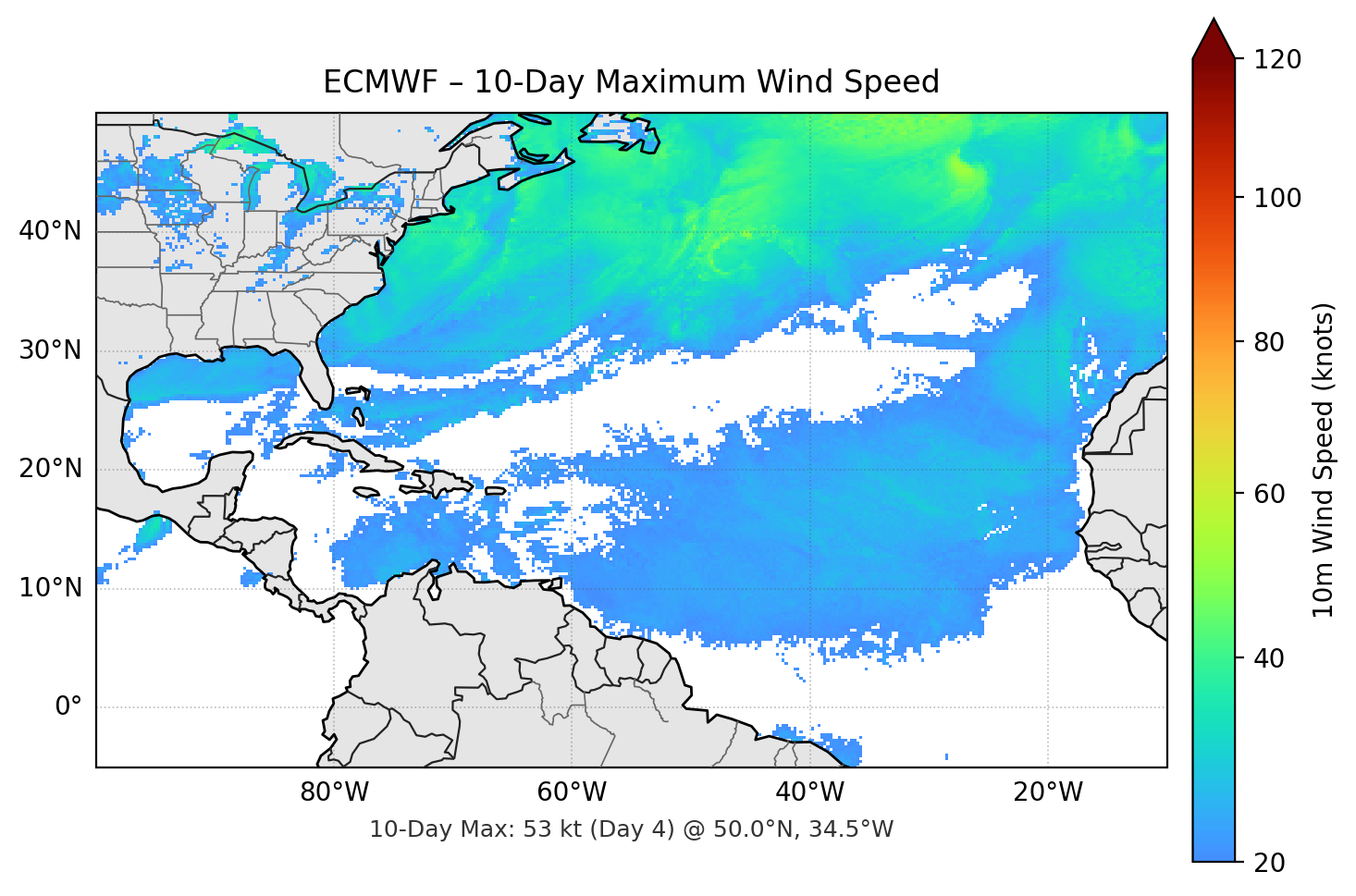 ECMWF 10-Day Max