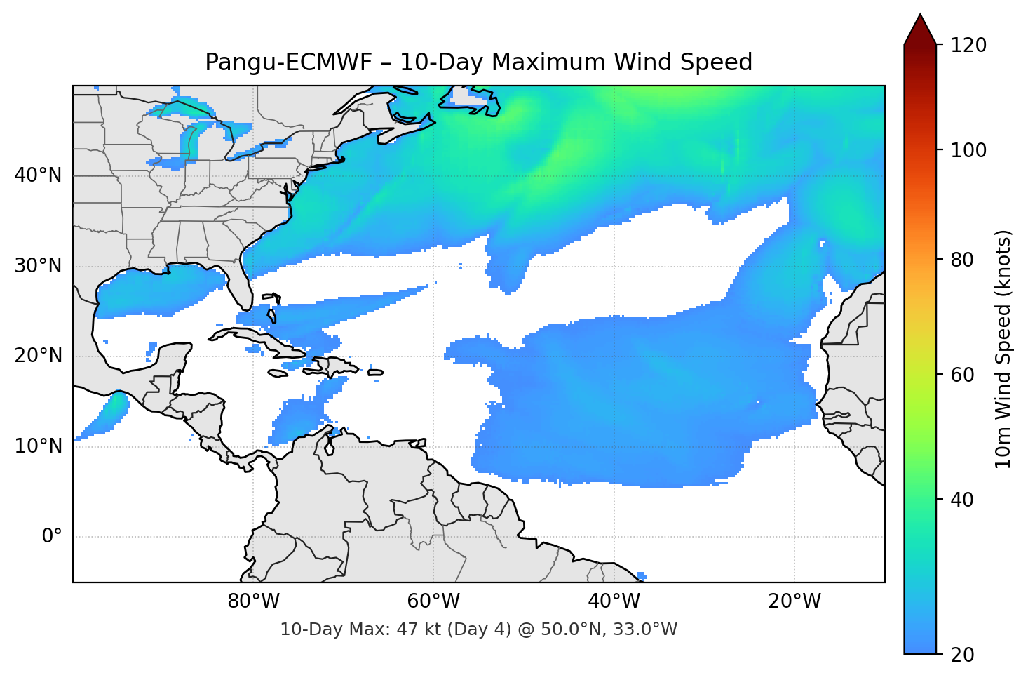 Pangu-ECMWF 10-Day Max