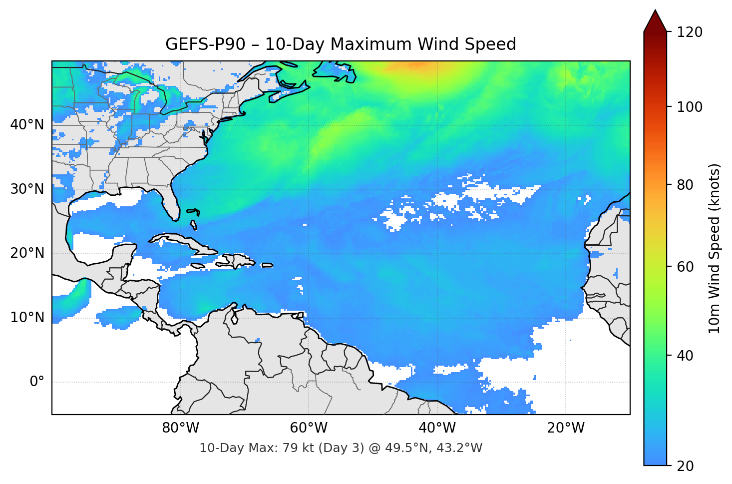 GEFS-P90 10-Day Max