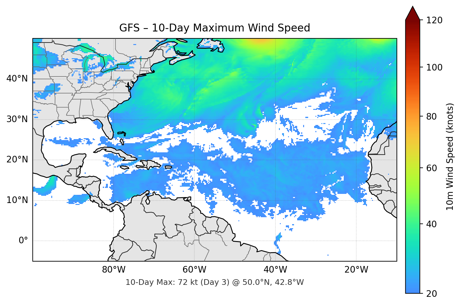 GFS 10-Day Max