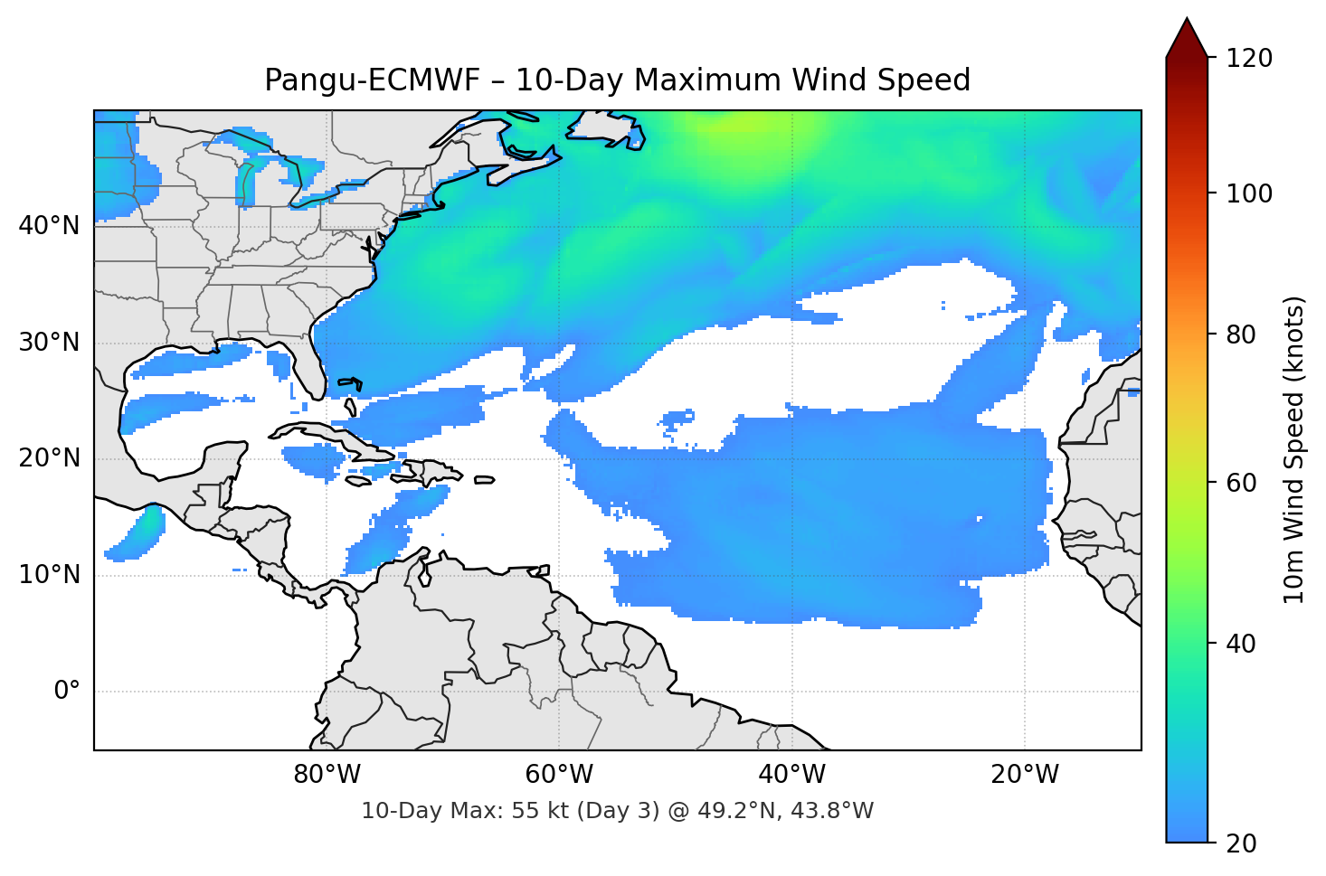 Pangu-ECMWF 10-Day Max