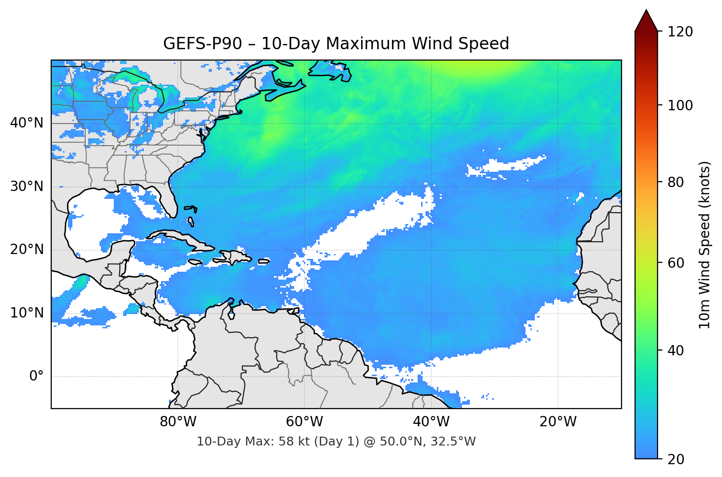 GEFS-P90 10-Day Max