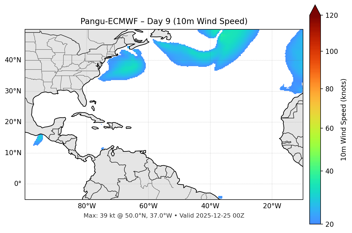 Pangu-ECMWF - Day 09