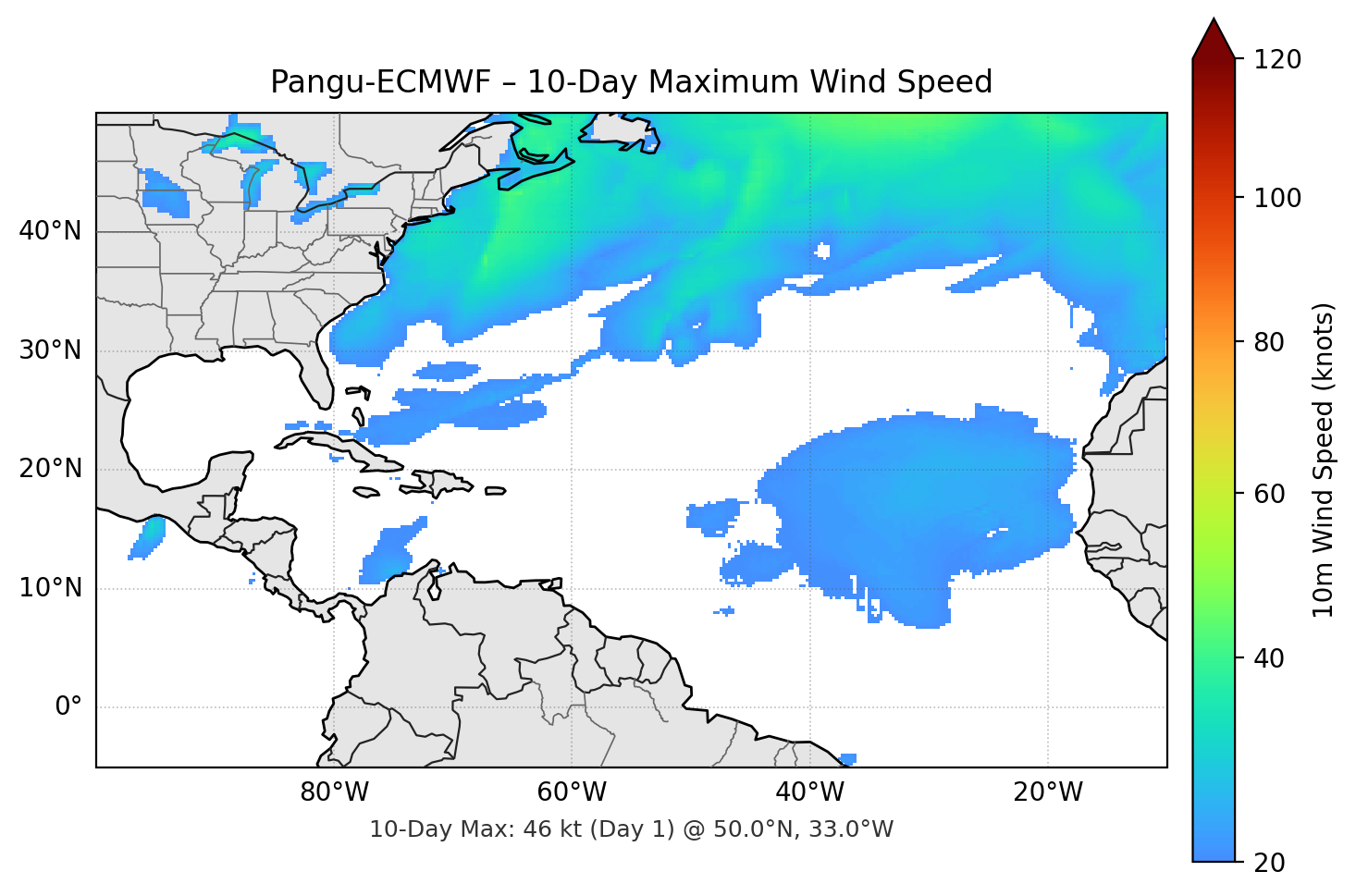 Pangu-ECMWF 10-Day Max