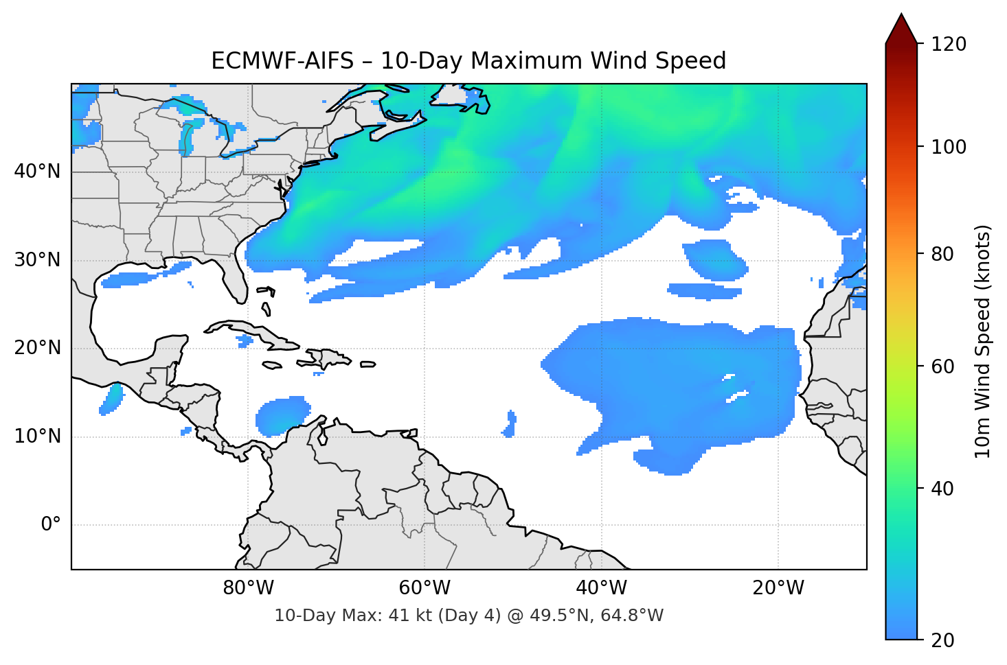 ECMWF-AIFS 10-Day Max