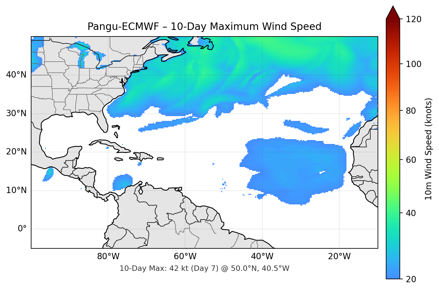 Pangu-ECMWF 10-Day Max