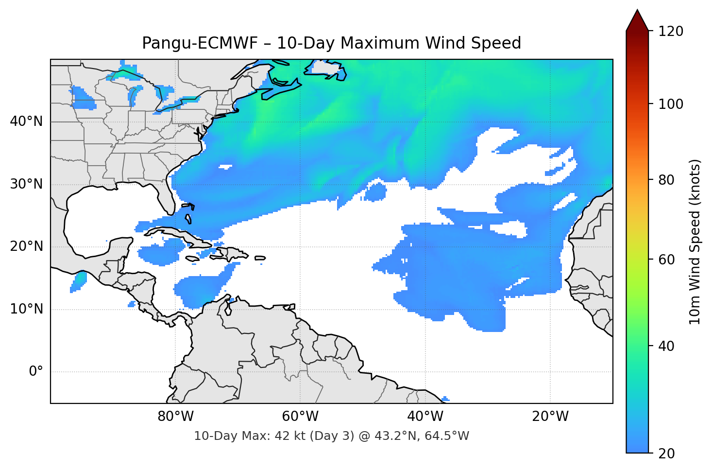 Pangu-ECMWF 10-Day Max