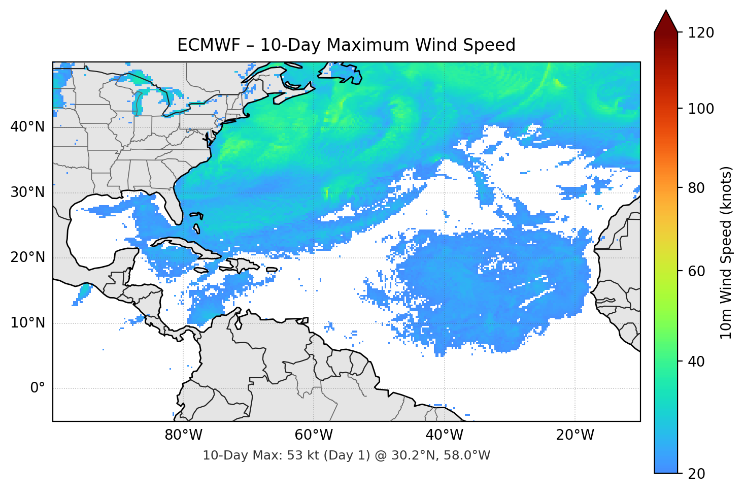 ECMWF 10-Day Max
