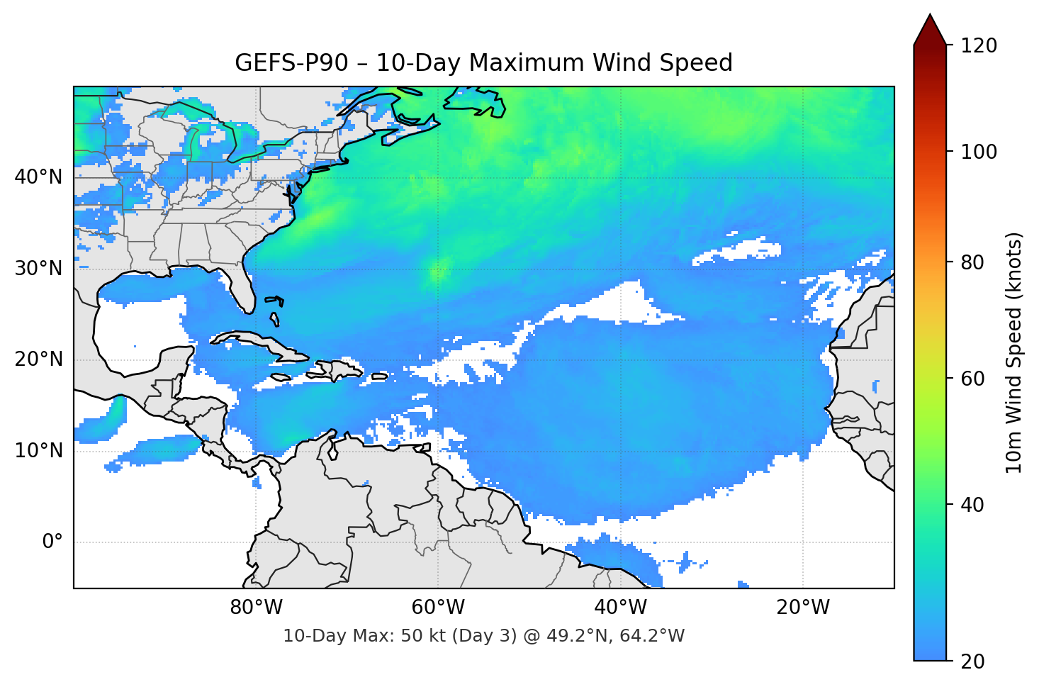 GEFS-P90 10-Day Max