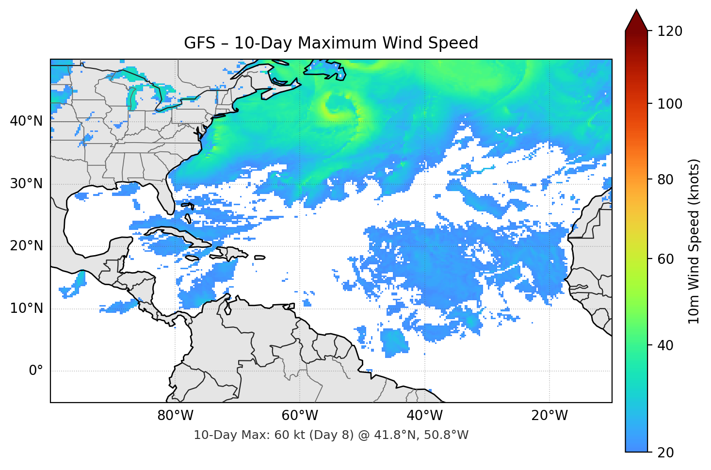 GFS 10-Day Max