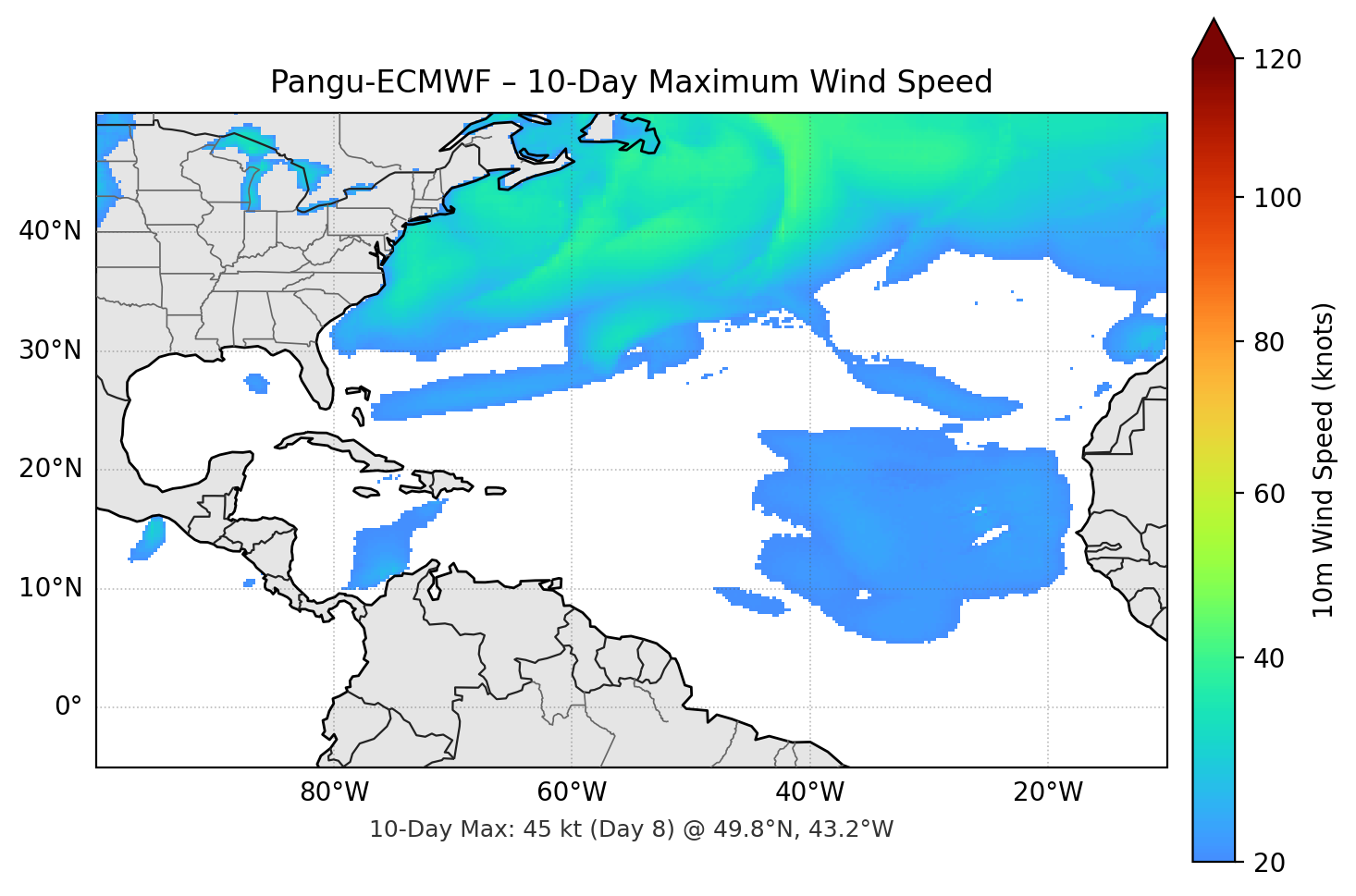 Pangu-ECMWF 10-Day Max