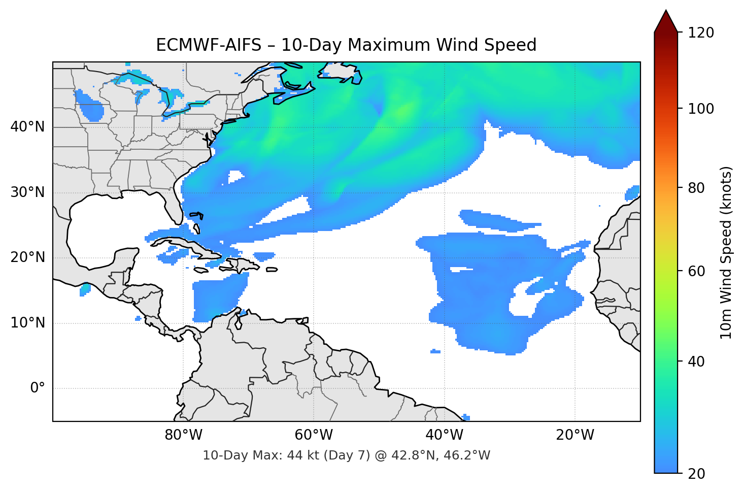 ECMWF-AIFS 10-Day Max
