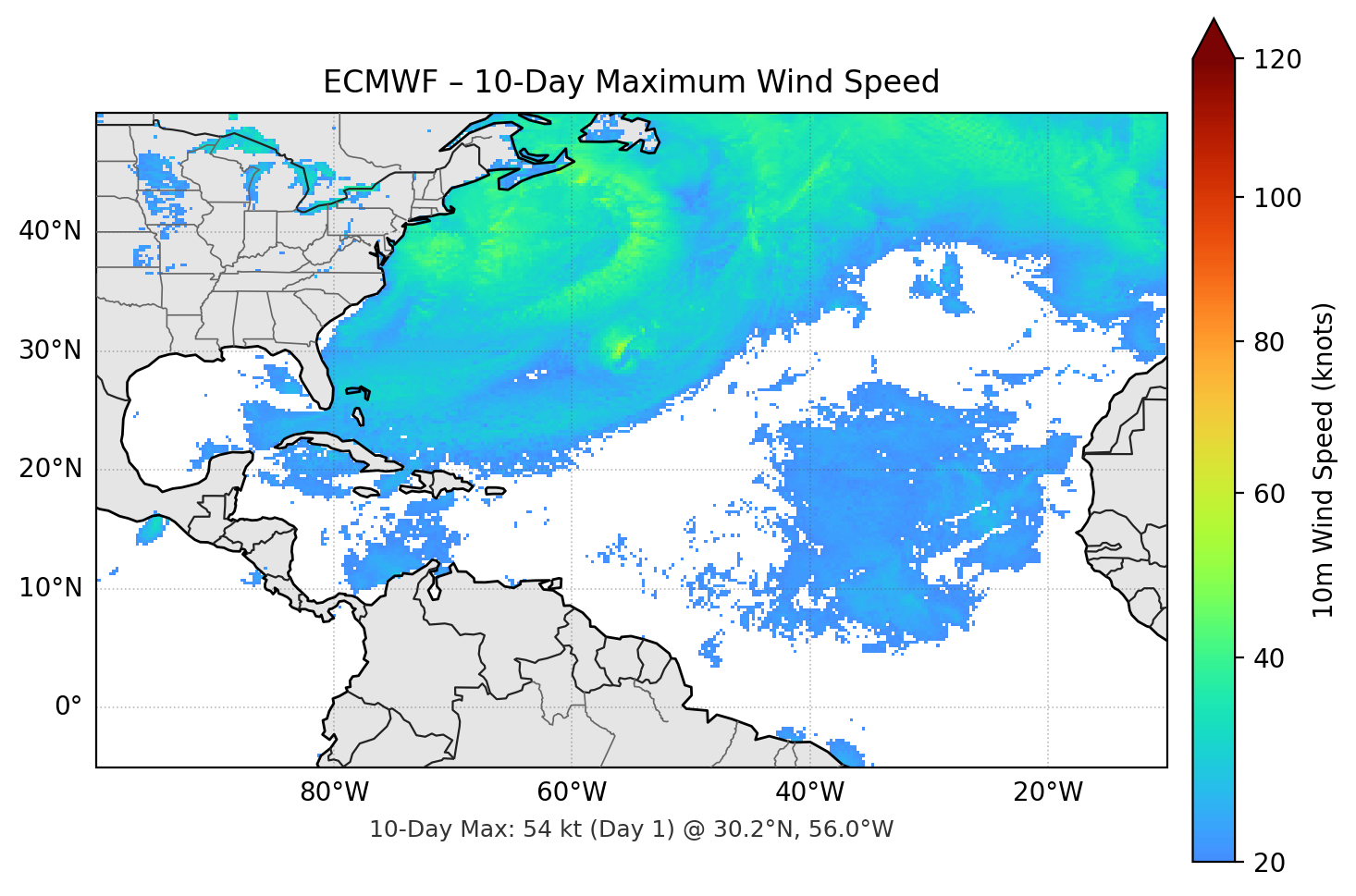 ECMWF 10-Day Max