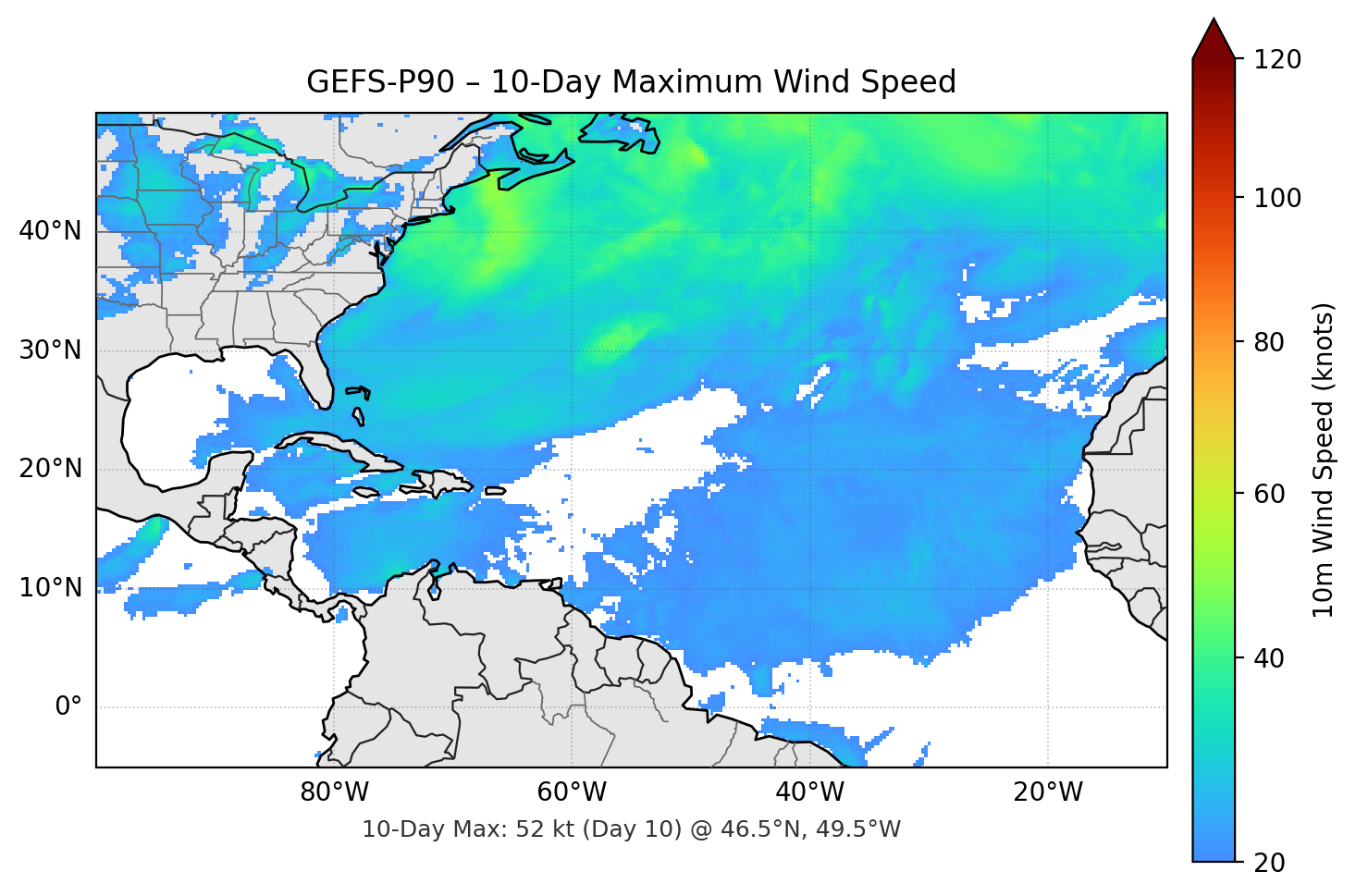 GEFS-P90 10-Day Max