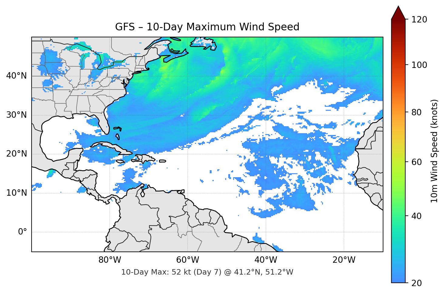GFS 10-Day Max