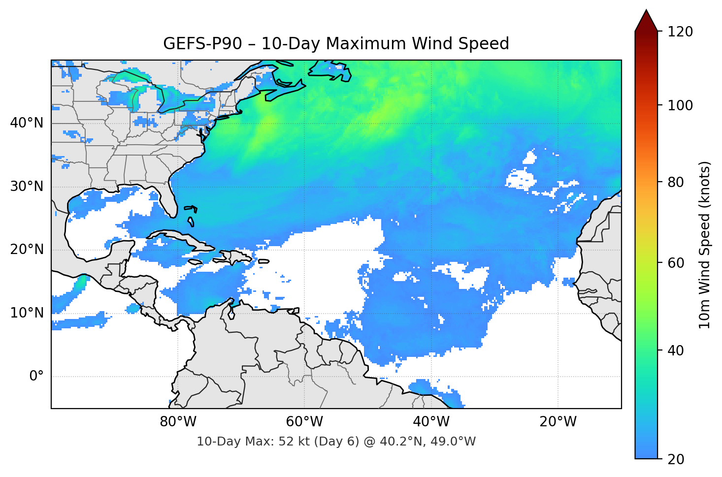 GEFS-P90 10-Day Max