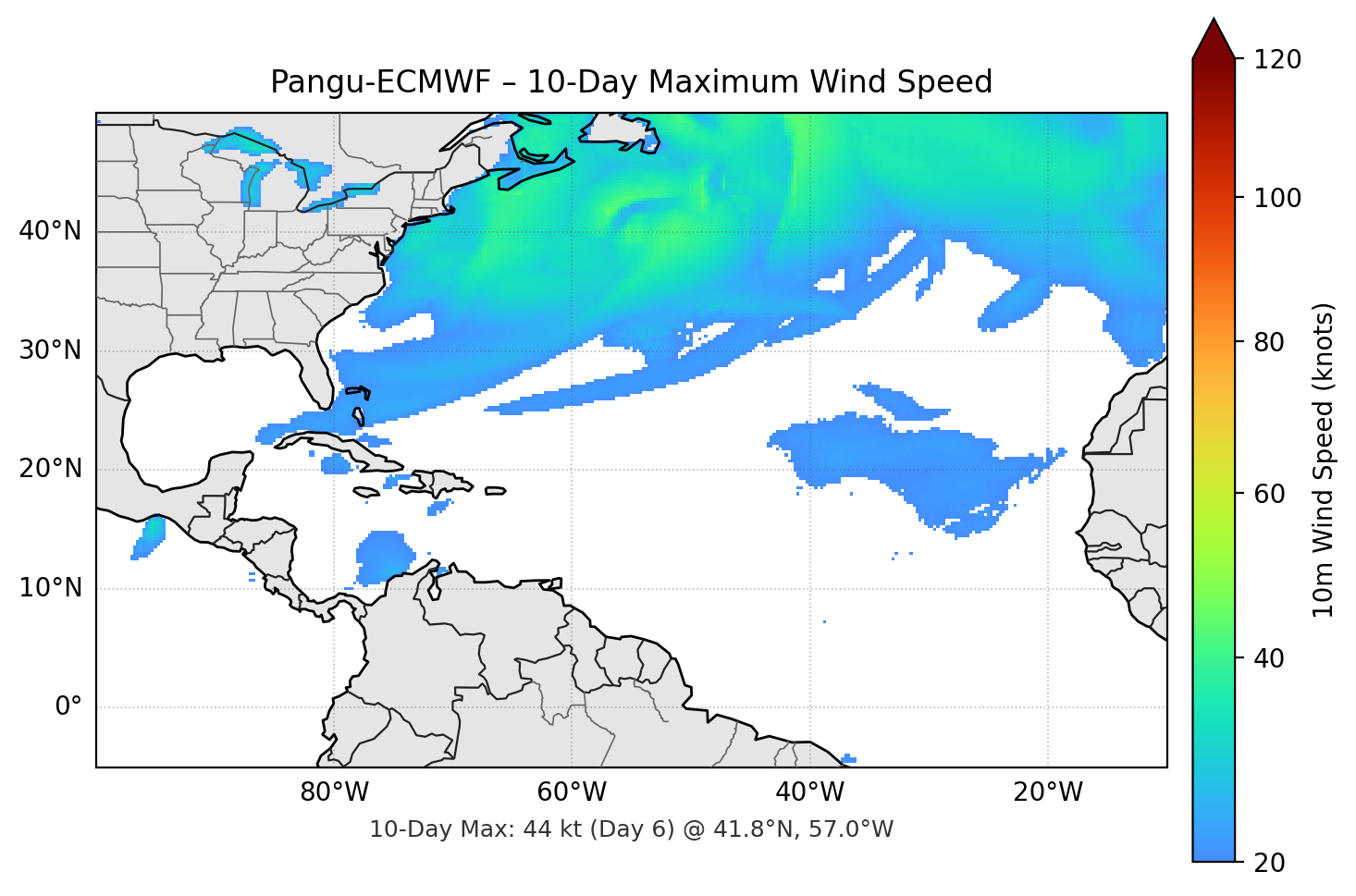 Pangu-ECMWF 10-Day Max