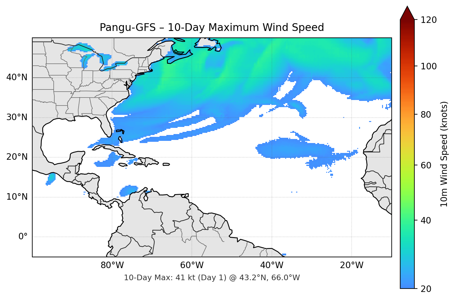 Pangu-GFS 10-Day Max