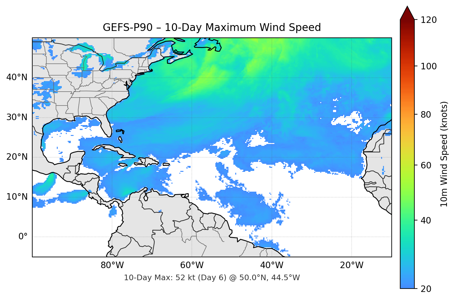 GEFS-P90 10-Day Max