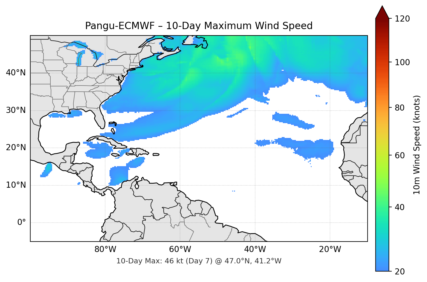 Pangu-ECMWF 10-Day Max