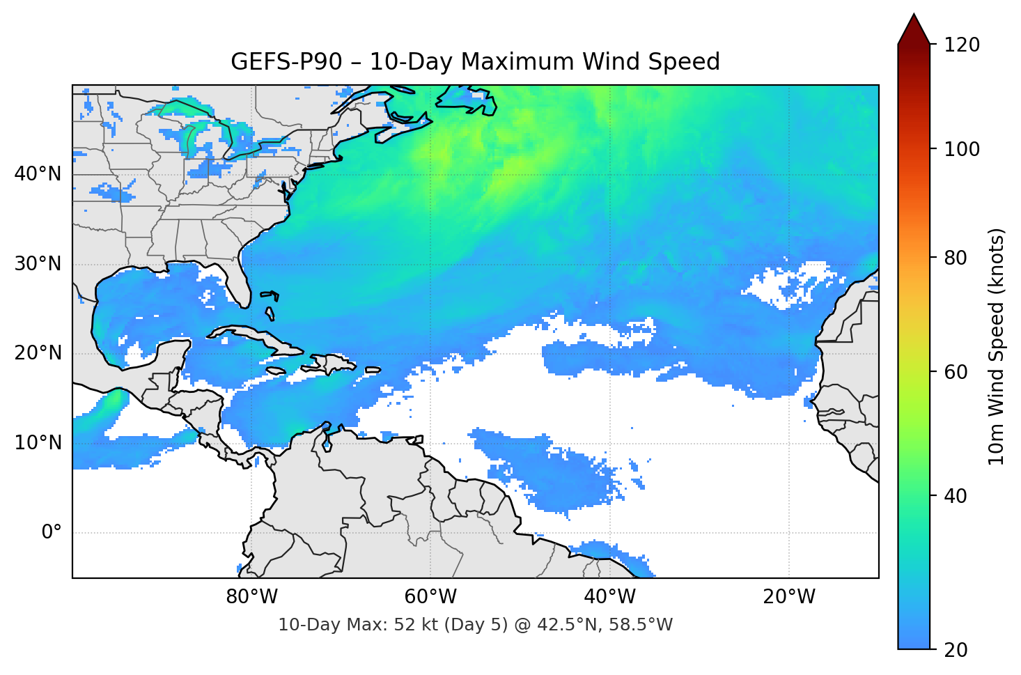 GEFS-P90 10-Day Max