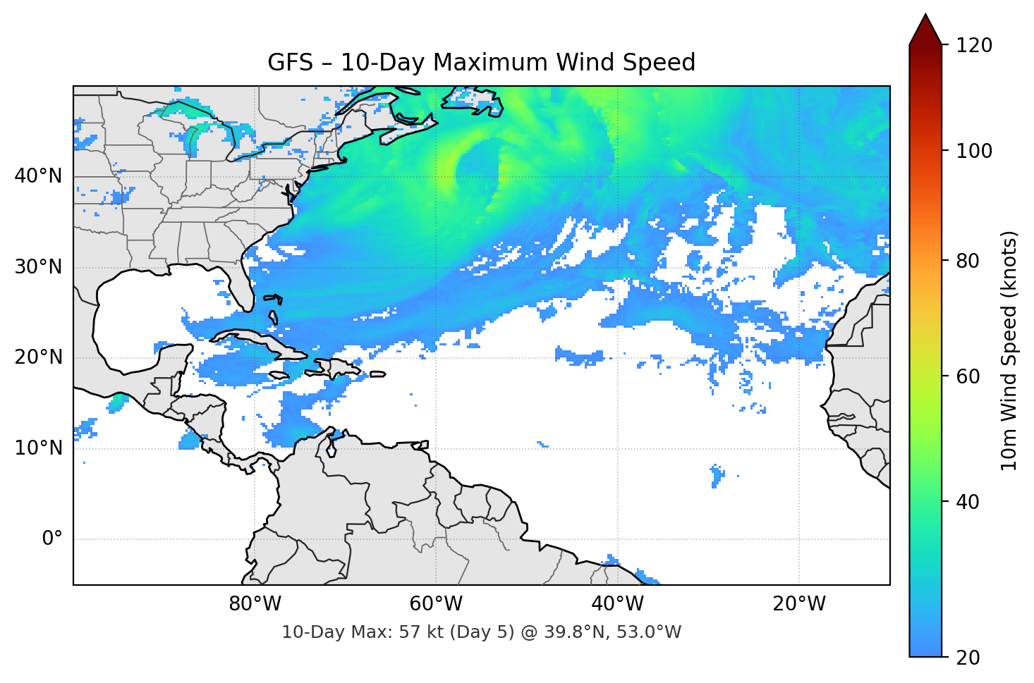GFS 10-Day Max