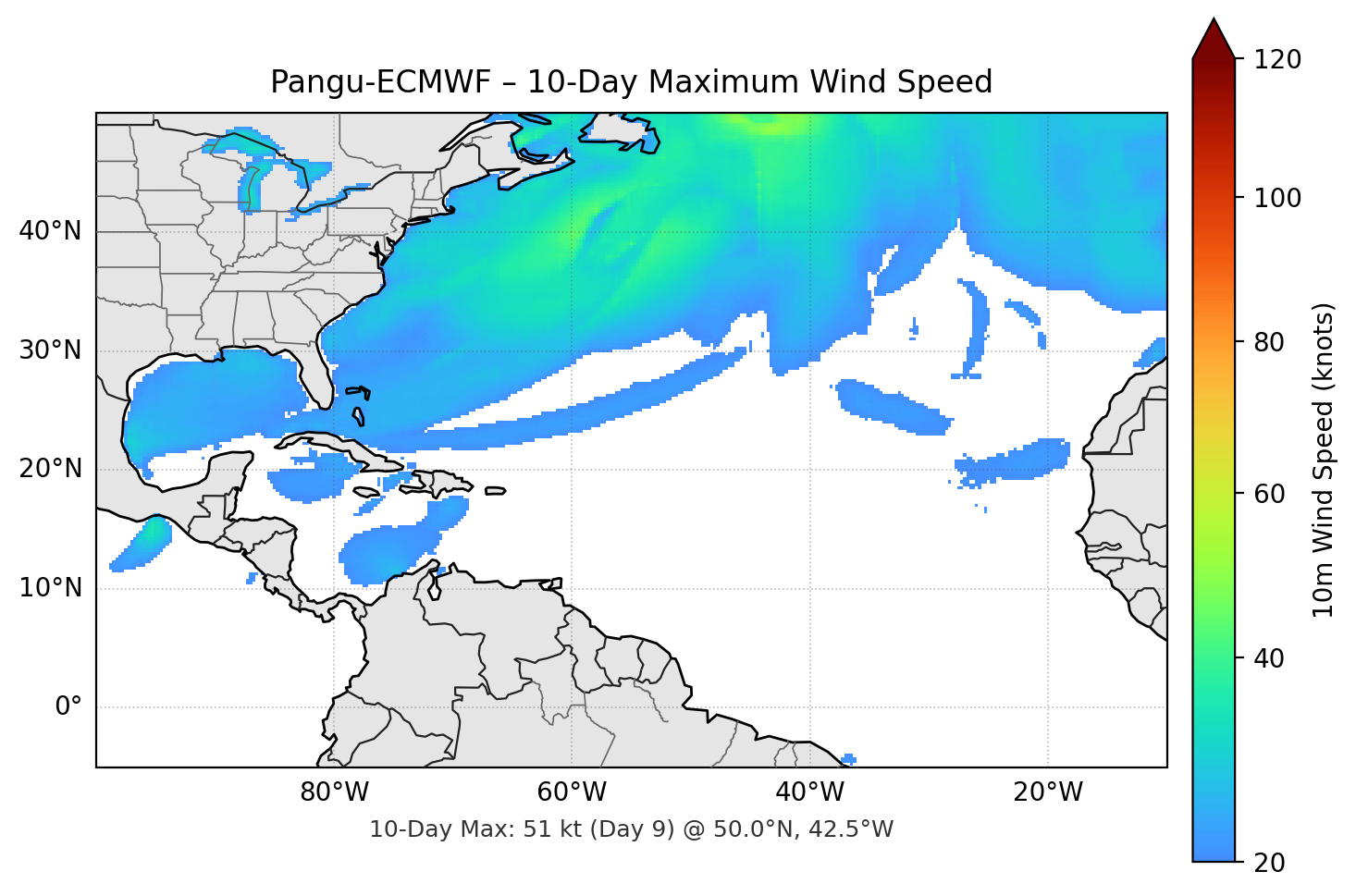 Pangu-ECMWF 10-Day Max