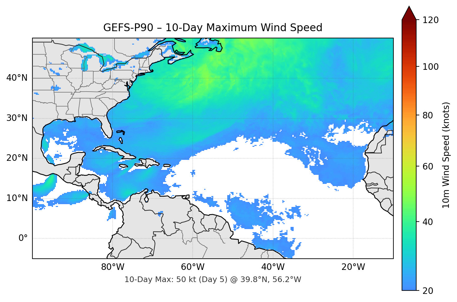 GEFS-P90 10-Day Max