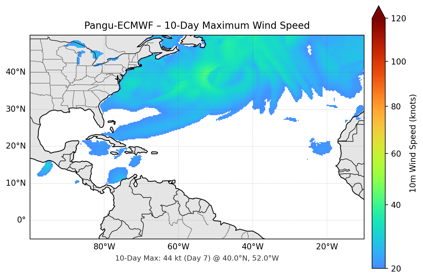 Pangu-ECMWF 10-Day Max