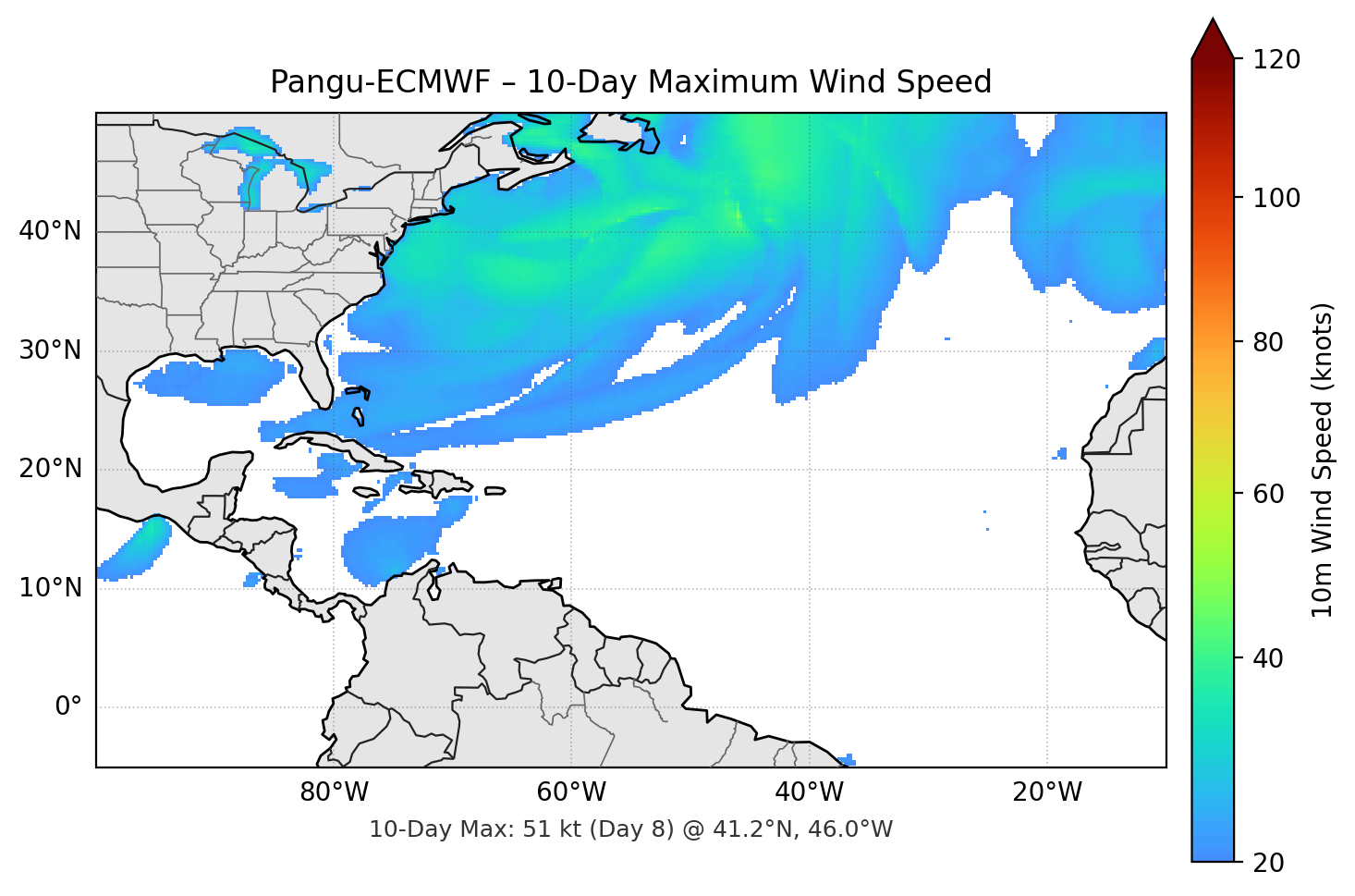 Pangu-ECMWF 10-Day Max